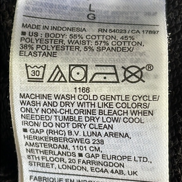 Old Navy Black Maternity Rollover Joggers - Picture 6 of 7